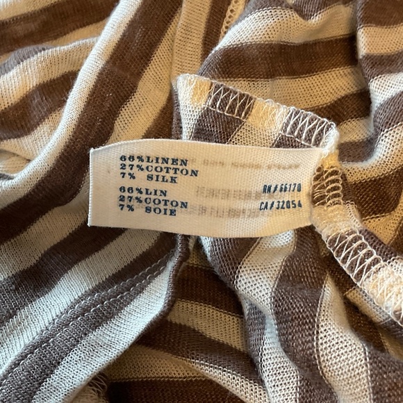 Leifsdottir Brown and White Striped Mini Dress - Picture 8 of 9